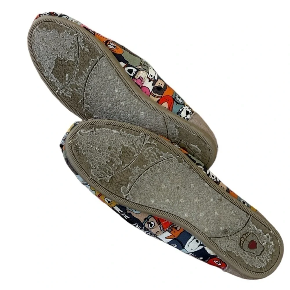 Bobs Skechers Wag Party Multicolor Dog Print Slip On Alpargata Flats - Picture 8 of 8